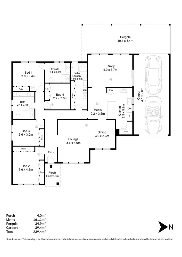 Floorplan of Homely house listing, 21 Festival Crescent, Kidman Park SA 5025