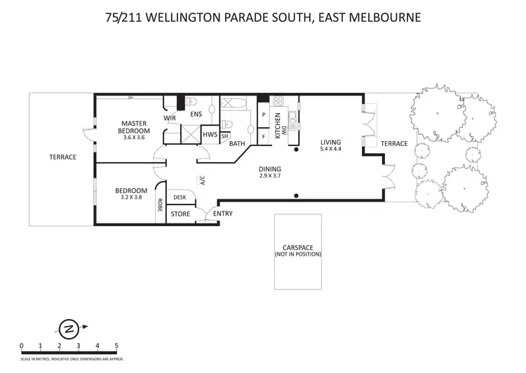 Floorplan of Homely apartment listing, 75/211 Wellington Parade South, East Melbourne VIC 3002