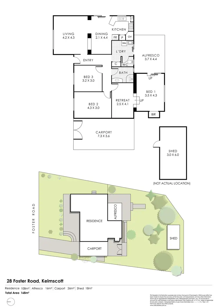 Floorplan of Homely house listing, 28 Foster Road, Kelmscott WA 6111