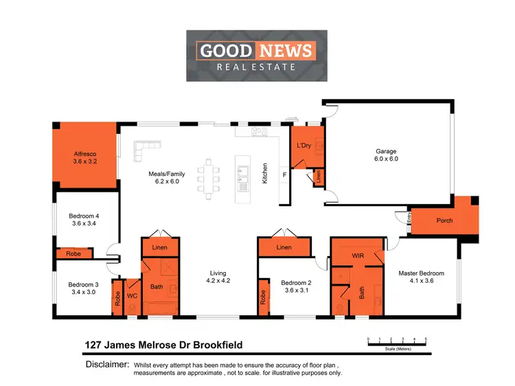 Floorplan of Homely house listing, 127 James Melrose Drive, Brookfield VIC 3338