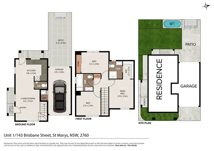 Floorplan of Homely unit listing, 1/143 Brisbane Street, St Marys NSW 2760