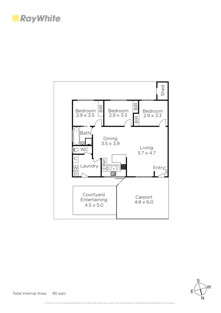 Floorplan of Homely unit listing, 2/4 Telford Court, Sunshine North VIC 3020
