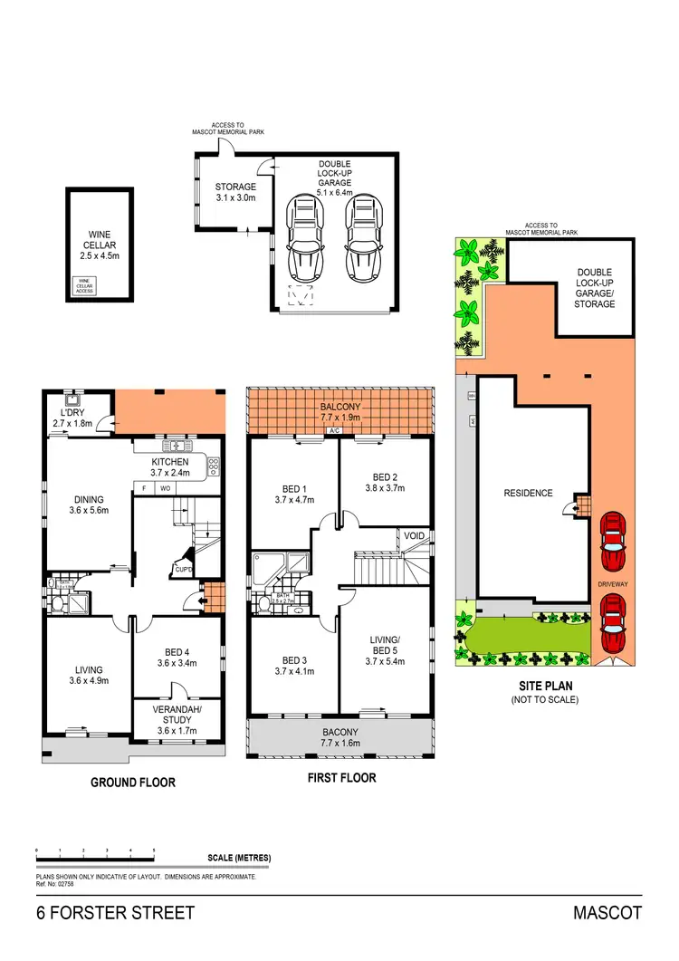 Floorplan of Homely house listing, 6 Forster Street, Mascot NSW 2020