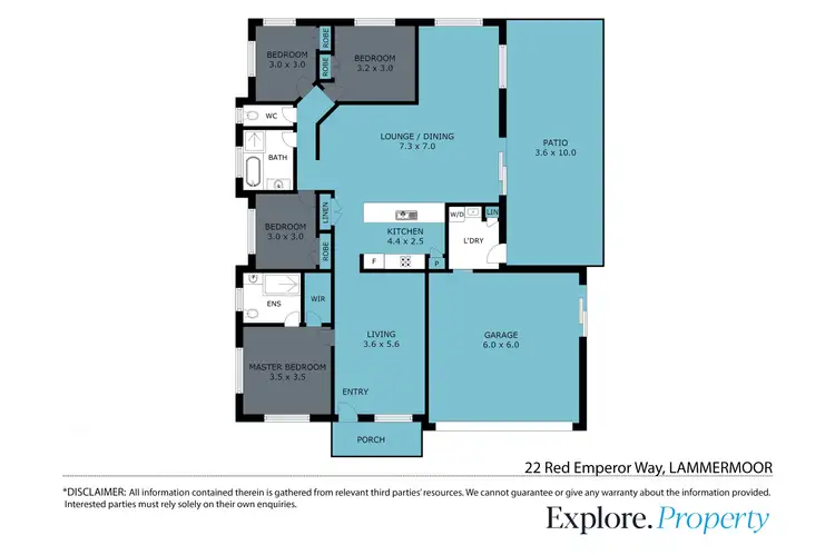 Floorplan of Homely house listing, 22 Red Emperor Way, Lammermoor QLD 4703