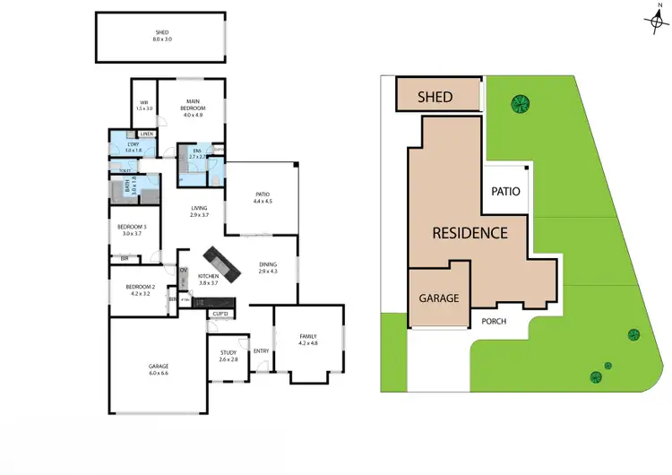 Floorplan of Homely house listing, 16-18 Solana Circuit, Burdell QLD 4818