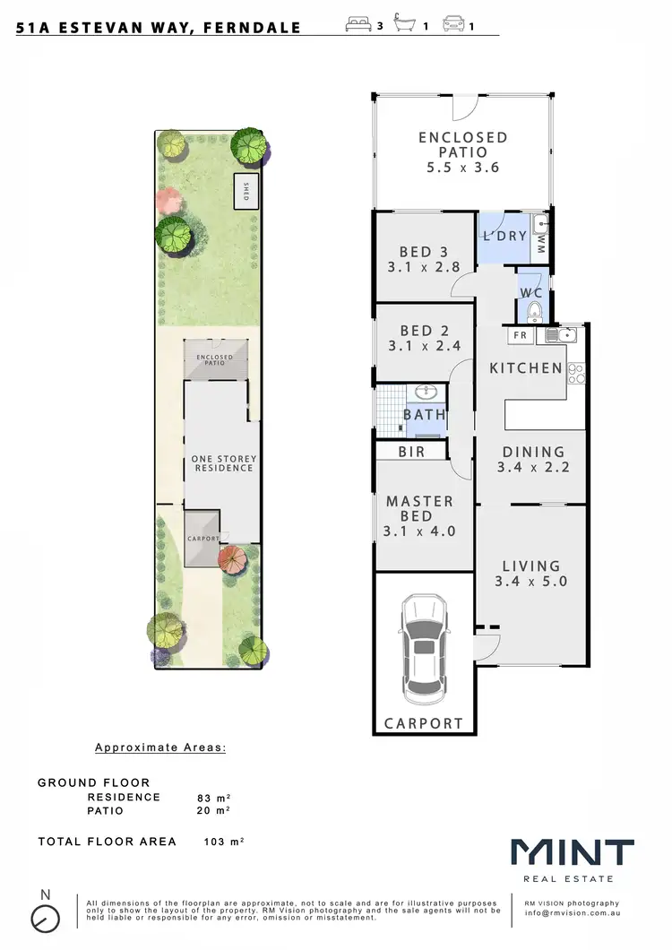 Floorplan of Homely house listing, 51A Estevan Way, Ferndale WA 6148