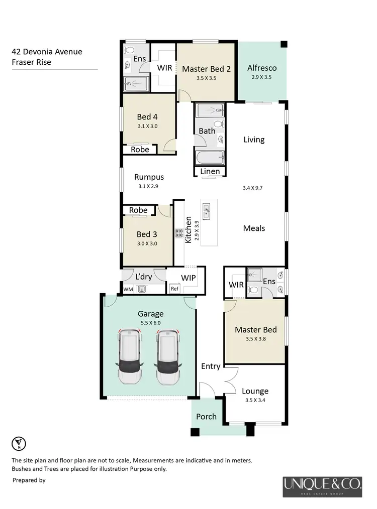 Floorplan of Homely house listing, 42 Devonia Avenue, Fraser Rise VIC 3336