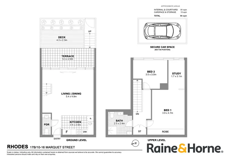 Floorplan of Homely apartment listing, 17B/10-16 Marquet Street, Rhodes NSW 2138