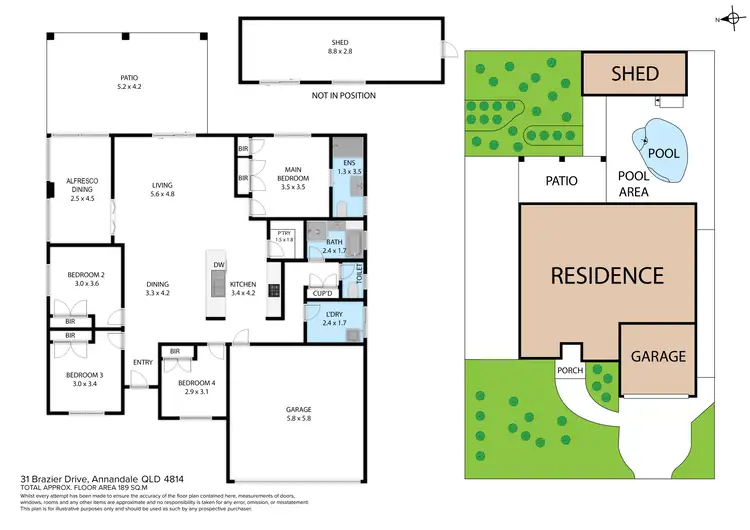 Floorplan of Homely house listing, 31 Brazier Drive, Annandale QLD 4814