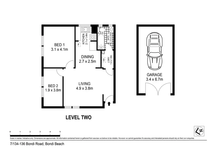 Floorplan of Homely apartment listing, 7/134-136 Bondi Road, Bondi NSW 2026