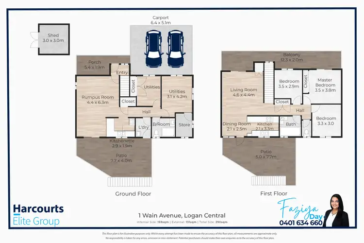 Floorplan of Homely house listing, 1 Wain Avenue, Logan Central QLD 4114