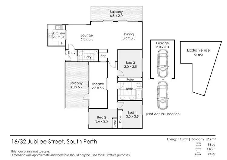 Floorplan of Homely unit listing, 16/32 Jubilee Street, South Perth WA 6151
