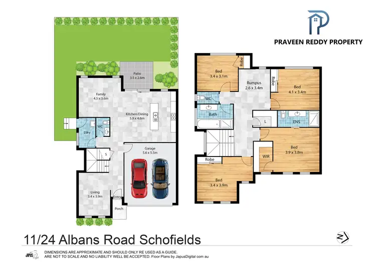 Floorplan of Homely townhouse listing, 11/24 St Albans road, Schofields NSW 2762