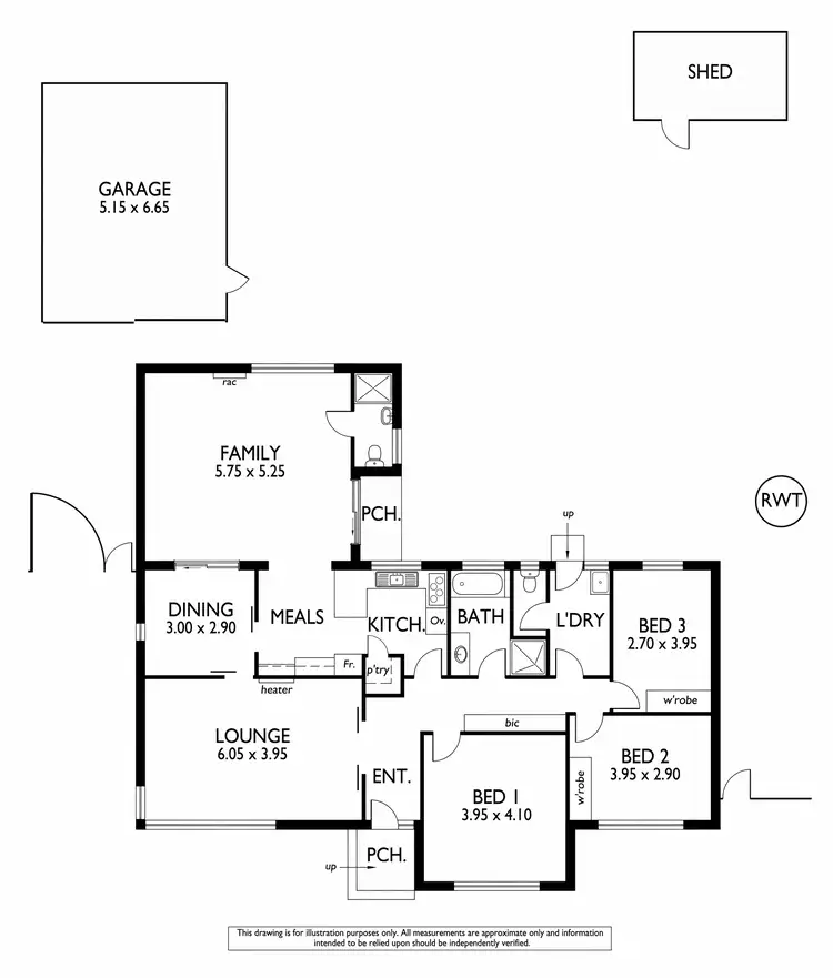 Floorplan of Homely house listing, 14 Offler Avenue, Bellevue Heights SA 5050