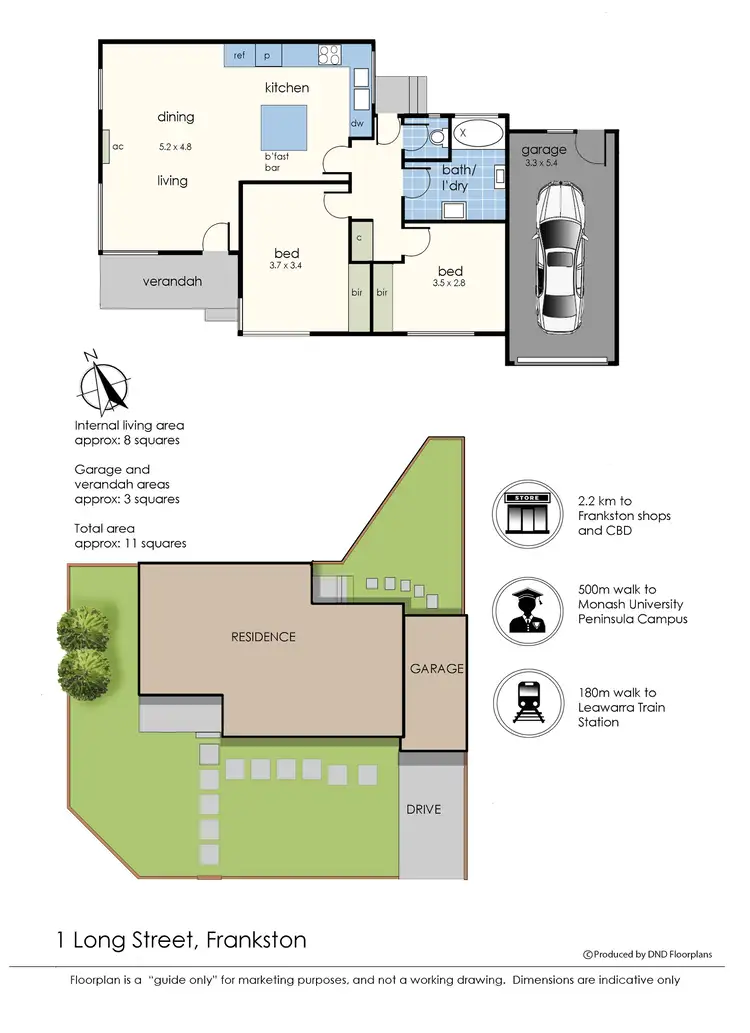 Floorplan of Homely house listing, 1 Long Street, Frankston VIC 3199