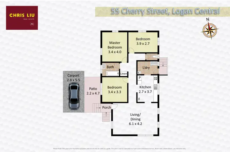 Floorplan of Homely house listing, 55 Cherry Street, Logan Central QLD 4114