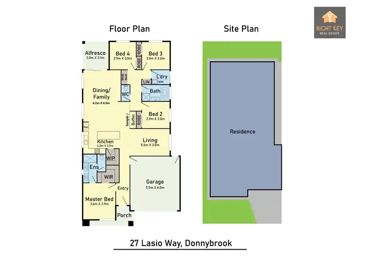 Floorplan of Homely house listing, 27 Lasio Way, Donnybrook VIC 3064