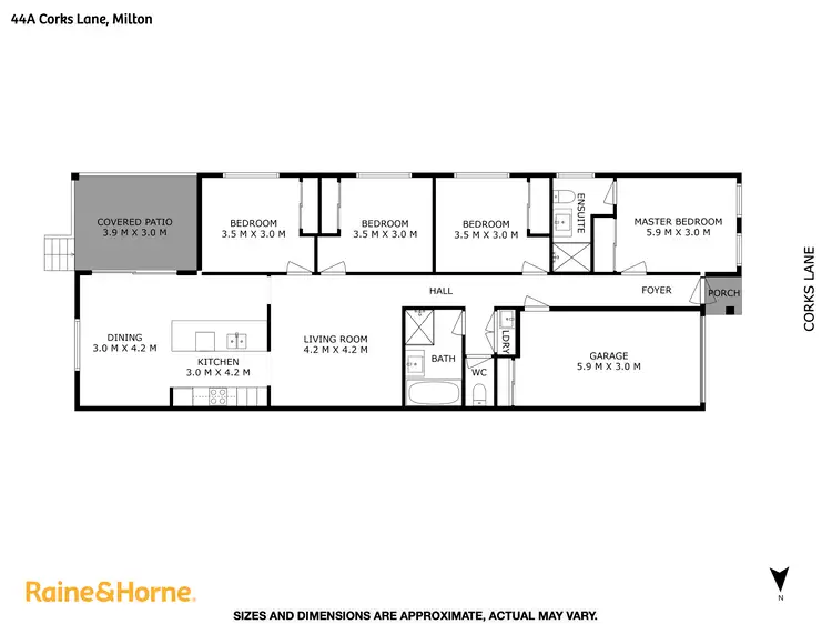 Floorplan of Homely house listing, 44A Corks Lane, Milton NSW 2538