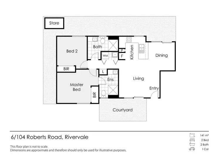 Floorplan of Homely unit listing, 6/104 Roberts Road, Rivervale WA 6103