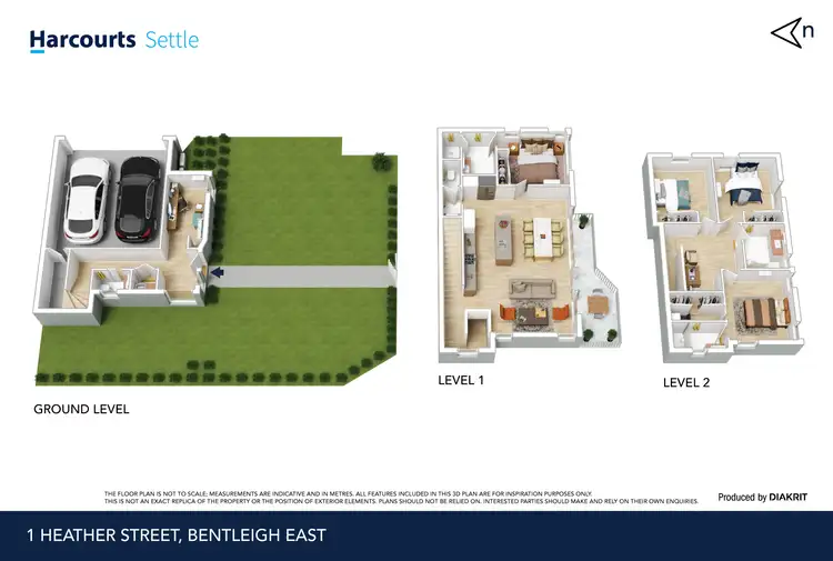 Floorplan of Homely townhouse listing, 1 Heather Street, Bentleigh East VIC 3165