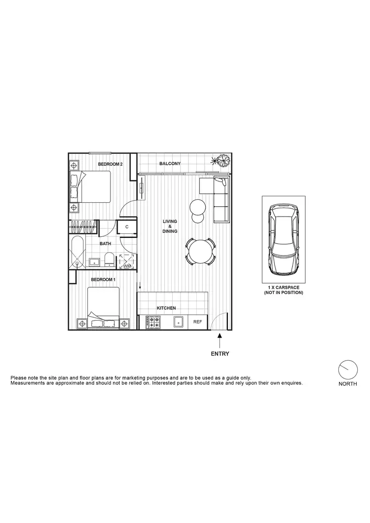Floorplan of Homely apartment listing, 1609/620 Collins Street, Melbourne VIC 3000