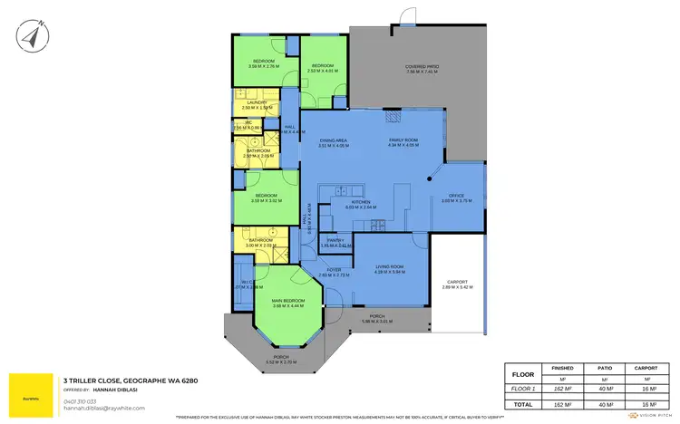 Floorplan of Homely house listing, 3 Triller Close, Geographe WA 6280