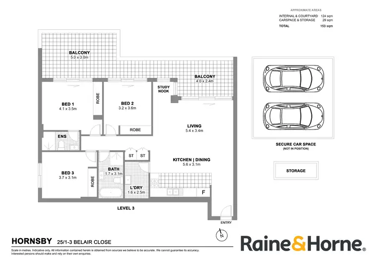 Floorplan of Homely apartment listing, 25/1-3 Belair Close, Hornsby NSW 2077
