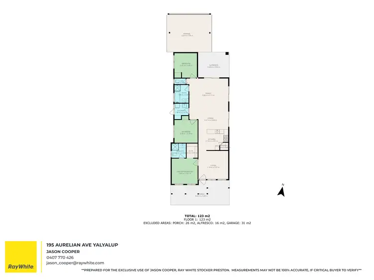 Floorplan of Homely house listing, 195 Aurelian Ave, Yalyalup WA 6280