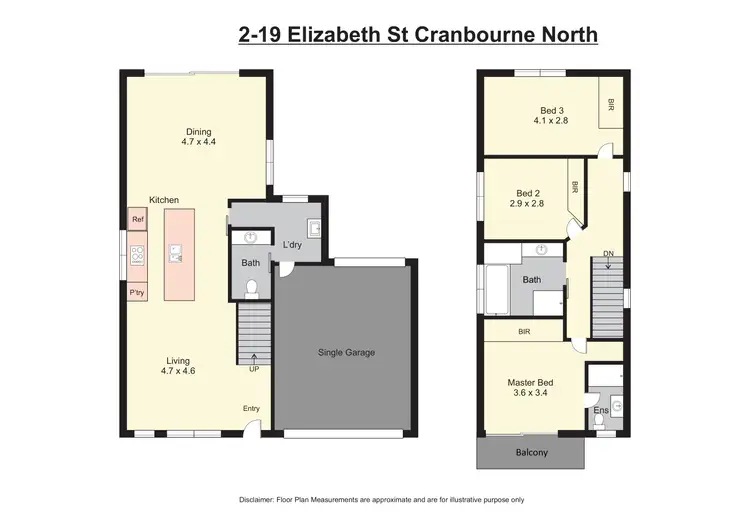 Floorplan of Homely townhouse listing, 2/19 Elizabeth Street, Cranbourne North VIC 3977