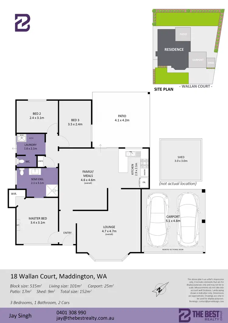 Floorplan of Homely house listing, 18 Wallan Court, Maddington WA 6109