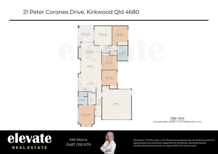 Floorplan of Homely house listing, 21 Peter Corones Drive, Kirkwood QLD 4680