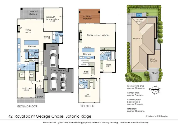 Floorplan of Homely house listing, 42 Royal St Georges Chase, Botanic Ridge VIC 3977