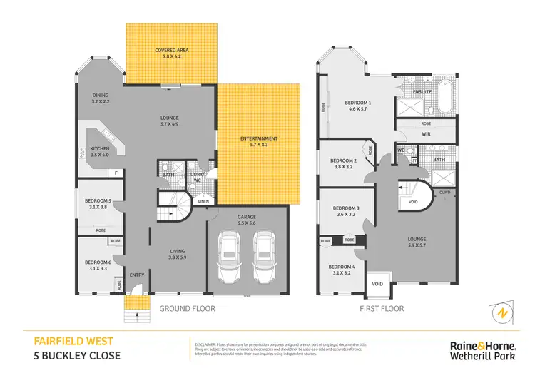 Floorplan of Homely house listing, 5 Buckley Close, Fairfield West NSW 2165