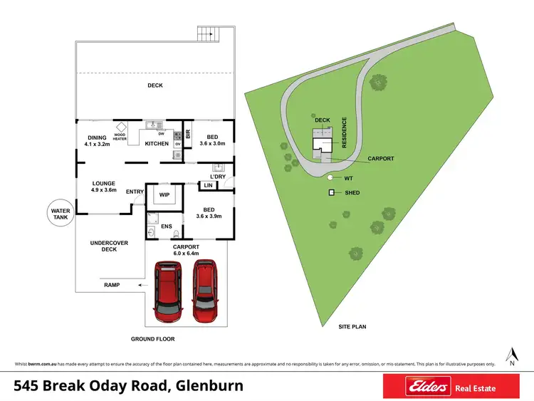 Floorplan of Homely rural property listing, 545 Break O'Day Road, Glenburn VIC 3717
