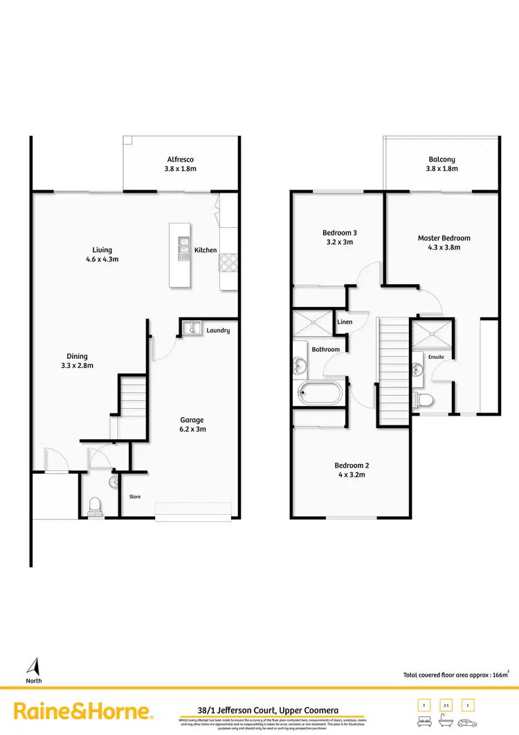 Floorplan of Homely townhouse listing, 38/1 Jefferson Court, Upper Coomera QLD 4209