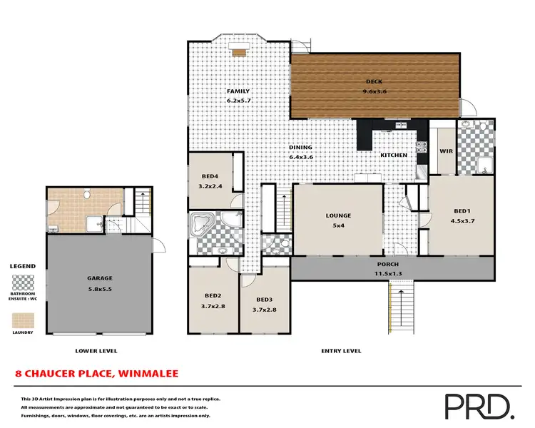 Floorplan of Homely house listing, 8 Chaucer Place, Winmalee NSW 2777