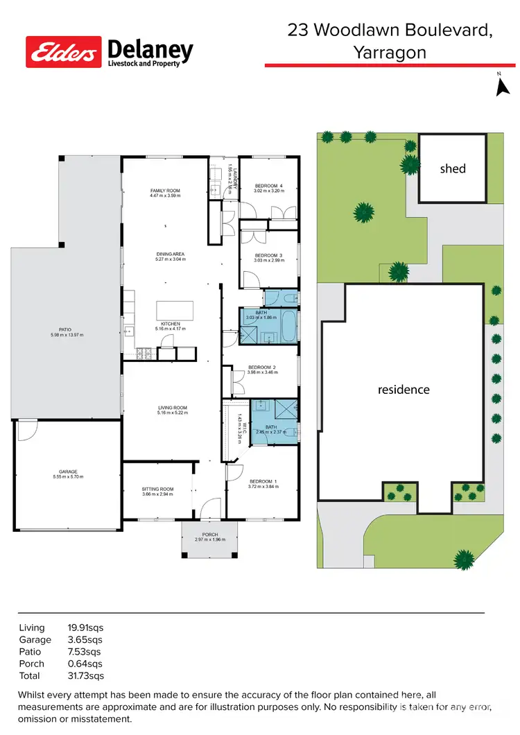 Floorplan of Homely house listing, 23 Woodlawn Boulevard, Yarragon VIC 3823