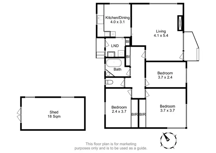 Floorplan of Homely house listing, 28 Lantana Road, Risdon Vale TAS 7016