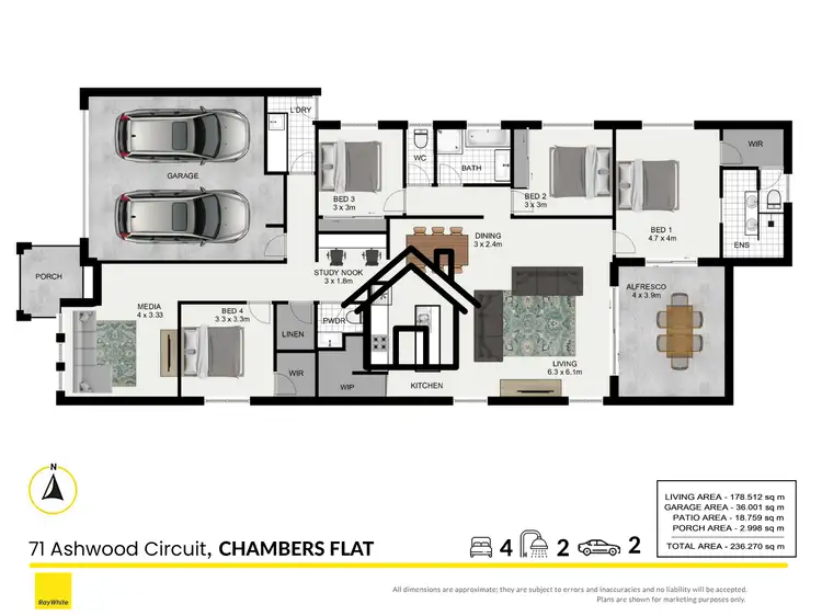 Floorplan of Homely house listing, 71 Ashwood Circuit, Chambers Flat QLD 4133