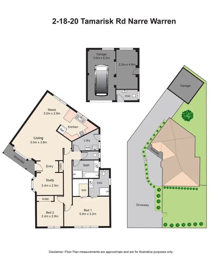 Floorplan of Homely house listing, 2/18-20 Tamarisk Road, Narre Warren VIC 3805