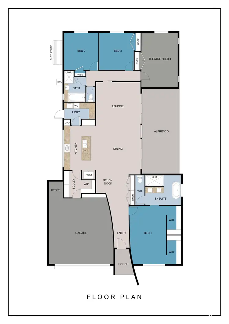 Floorplan of Homely house listing, 23 Wida Way, Byford WA 6122