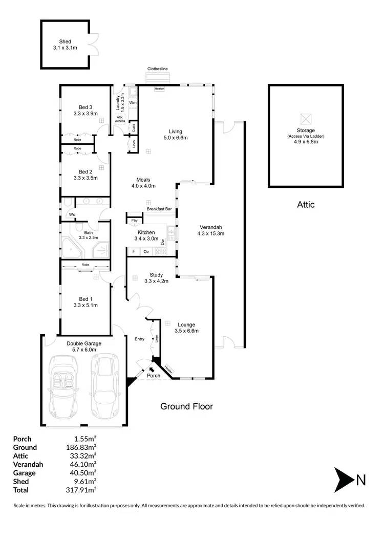 Floorplan of Homely house listing, 21 Baldwin Court, Wynn Vale SA 5127