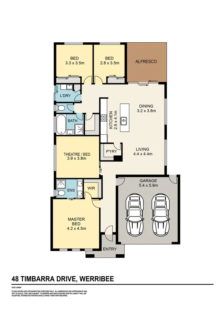 Floorplan of Homely house listing, 48 Timbarra Drive, Werribee VIC 3030