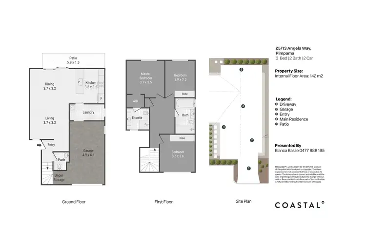 Floorplan of Homely townhouse listing, 25/13 Angela Way, Pimpama QLD 4209