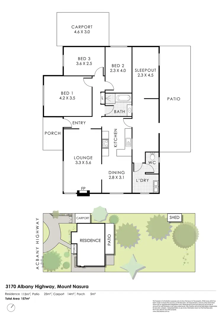 Floorplan of Homely house listing, 3170 Albany Highway, Mount Nasura WA 6112