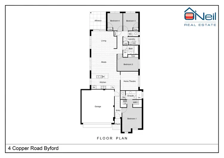 Floorplan of Homely house listing, 4 Copper Road, Byford WA 6122