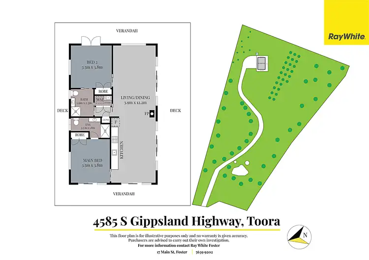 Floorplan of Homely house listing, 4585 South Gippsland Hwy, Toora VIC 3962