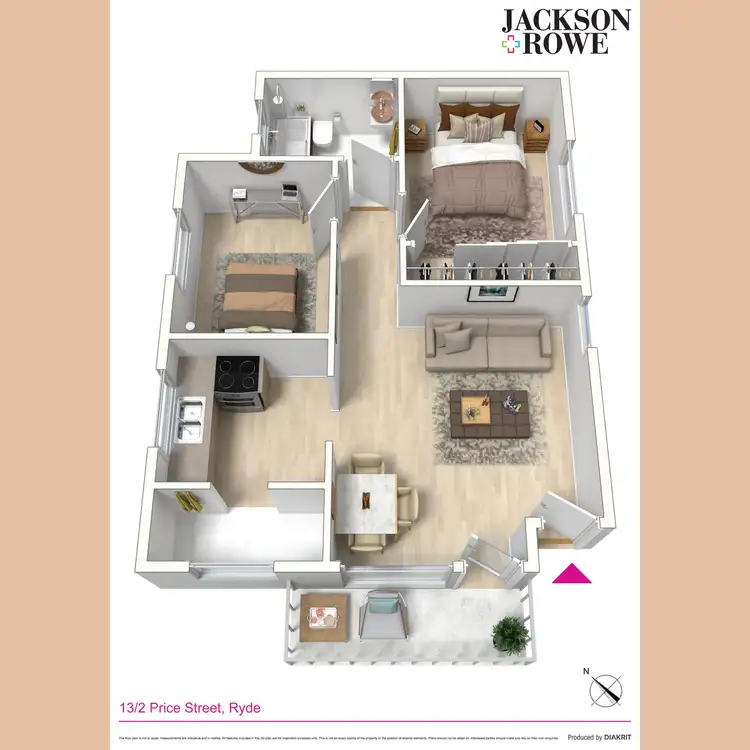 Floorplan of Homely unit listing, 13/2-4 Price Street, Ryde NSW 2112