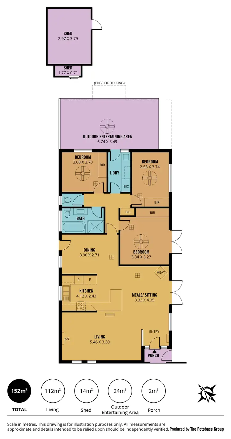 Floorplan of Homely house listing, 8A Karyn Crescent, Morphett Vale SA 5162