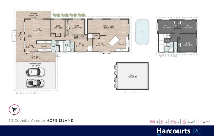Floorplan of Homely house listing, 40 Coombe Avenue, Hope Island QLD 4212